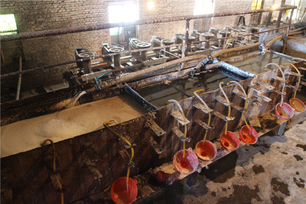 硅線石車(chē)間一角